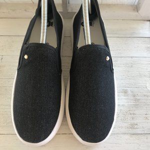Classic Denim Black Slip on Tennis  Shoes